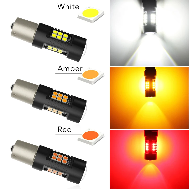 2 шт. 1156 BA15S P21W LED BAU15S PY21W лампы 1157 P21/5 W 21SMD 3030 чипы T20 7440 W21W 7443 W21/5 для автомобильных