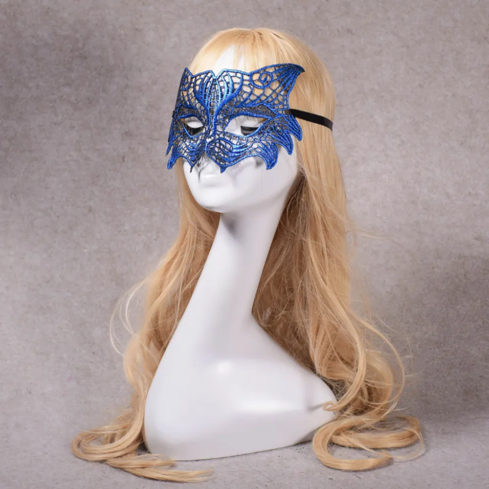 1 шт. маскарадный кружевной маска лиса Хэллоуин Черный Вырез вечерние аксессуары