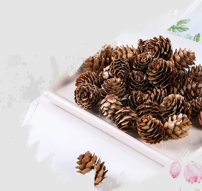 Натуральное мини украшение Pinecone из СОСНОВЫХ ШИШЕК на рождественскую елку Декор