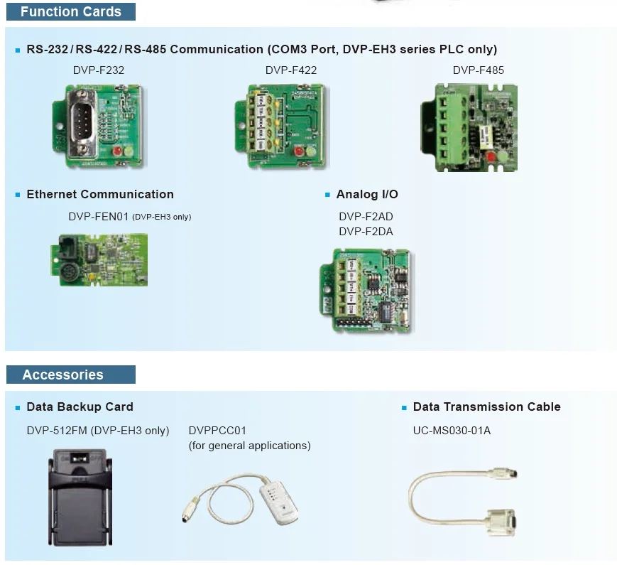 DVP04TC-H2 EH3 серии PLC Аналоговый модуль в коробке