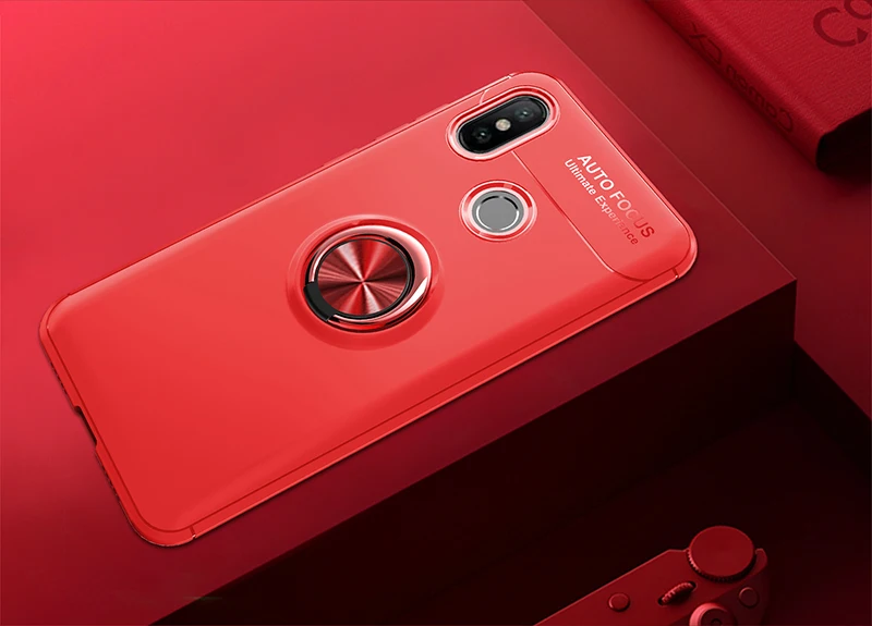 Для Xiaomi mi Max 3 чехол Max3 кольцо держатель мягкий силиконовый матовый чехол на заднюю панель для Xio mi Max 3 Max2 чехол для телефона s