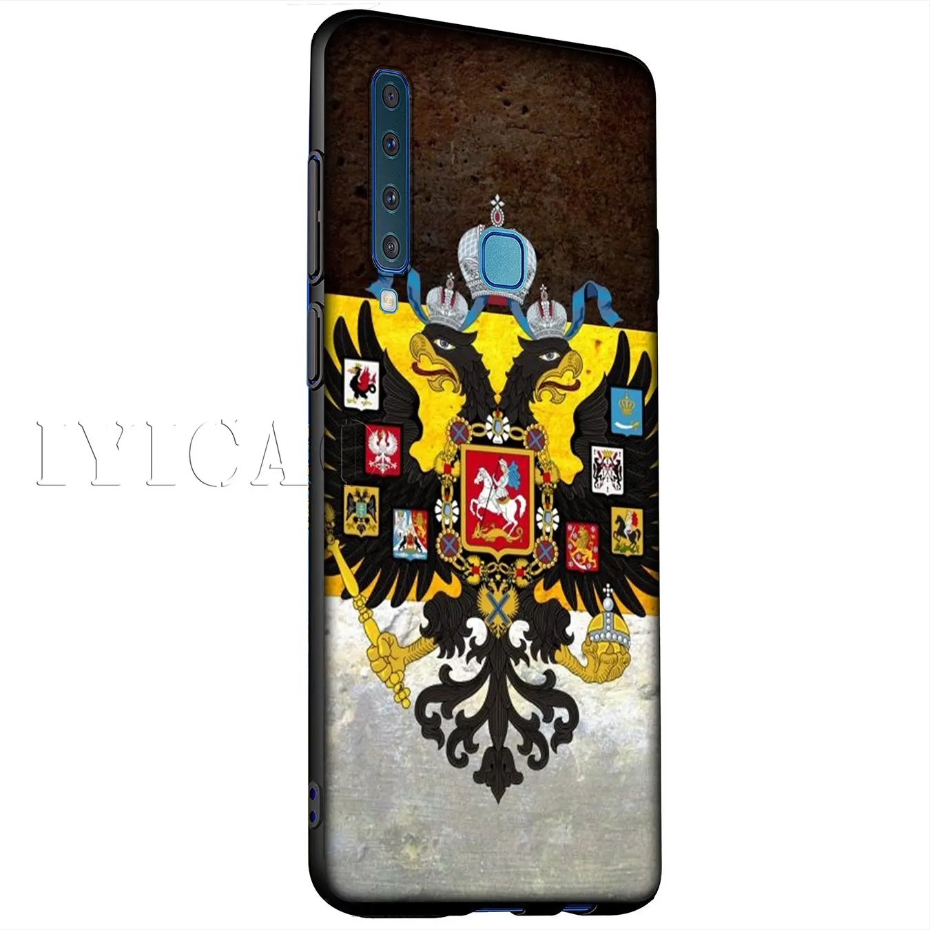 Iyicao герб России флаг Мягкий силиконовый чехол для samsung Galaxy A6 плюс A9 A8 A7 2018 A3 A5 2016 2017