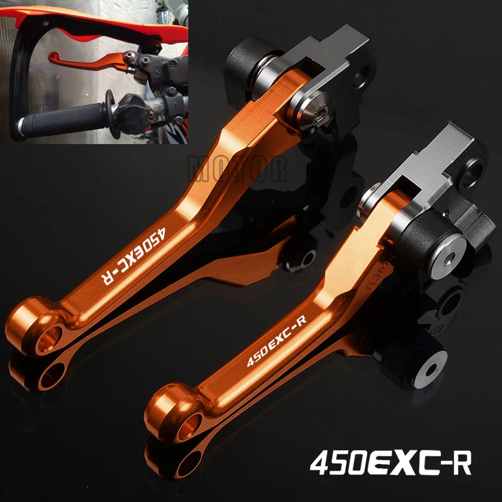 

For 450EXC-R 2005-2018 2017 450 EXC-R EXCR EXC R CNC Aluminum Motorcycle Dirt Pit Bike Motocross Pivot Brake Clutch Levers