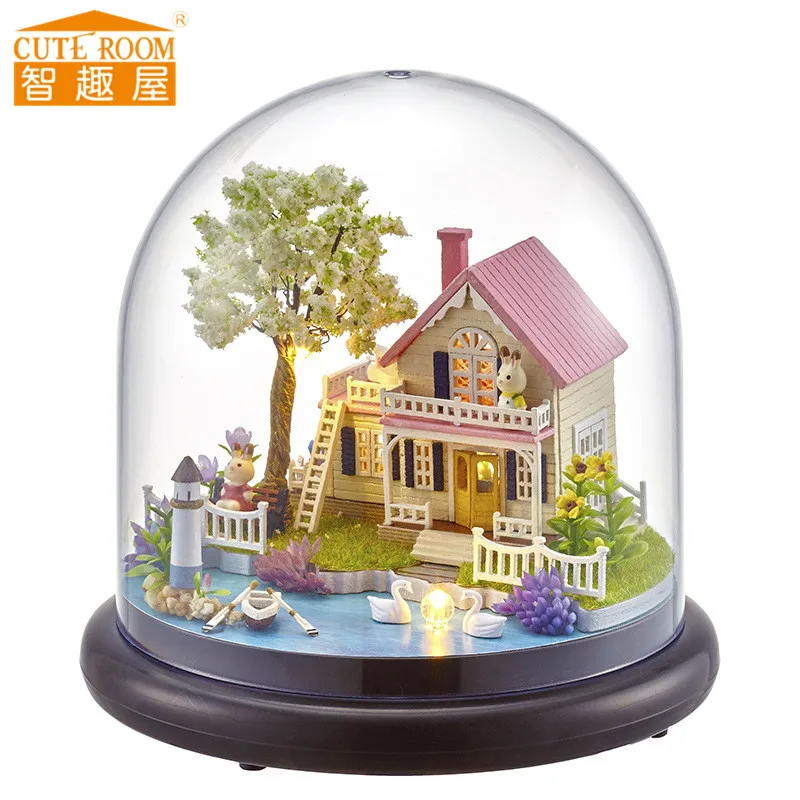 Симпатичный номер B021 DIY Модель Кукольный дом Весна витиеватой игрушки для друга