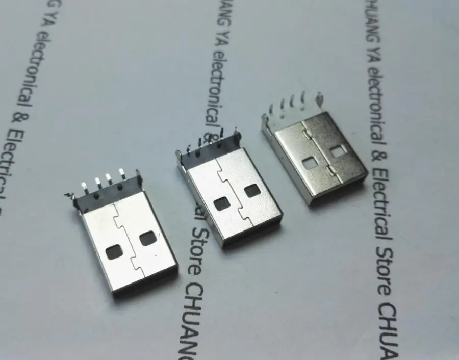 USB 2 0 A штекерные разъемы SMD или изогнутая игла 90 градусов/белый черный|smd connector|needle