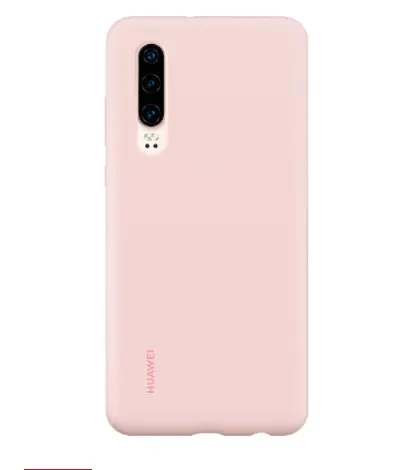 Huawei P30 Pro Чехол от huawei официальный жидкий силиконовый защитный чехол из микрофибры односторонний huawei P 30 P 30Pro - Цвет: Розовый