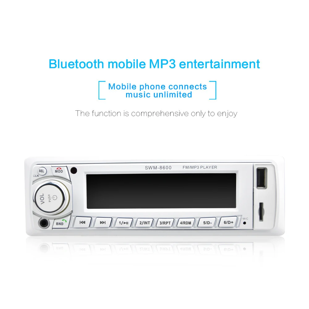 AMPrime Автомобильный MP3-плеер 1Din автомобильный Радио мультимедийный плеер Bluetooth fm-радио Авто mp3 AUX USB TF 1 Din авторадио радио стерео