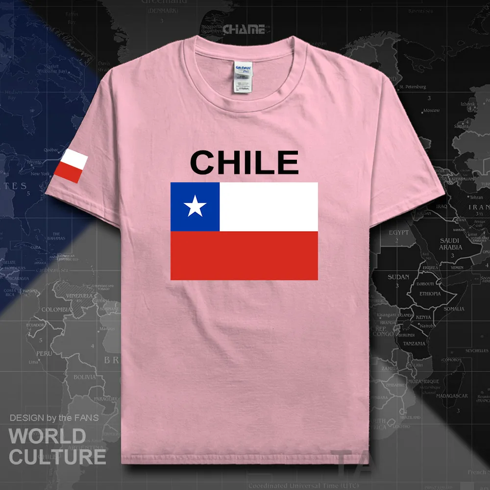 Chile мужские футболки чилийский 2017 трикотажные изделия CL nation team 100% хлопковая