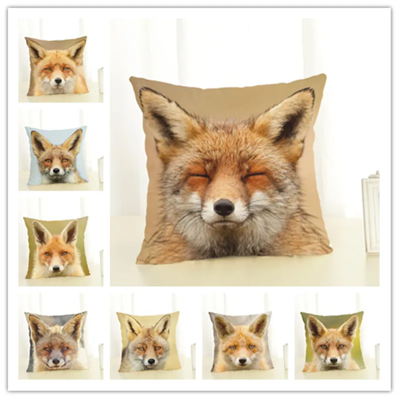 Декоративная подушка в виде лисы 45*45 см|home decor cushions|decorative cushionsthrow pillows |