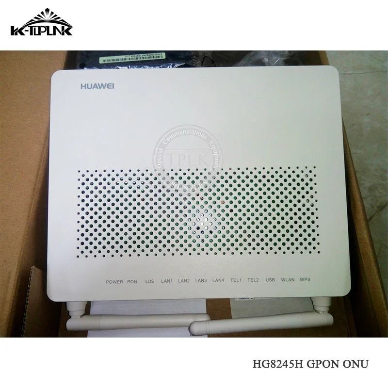 100% Оригинальный HG8245H ONT с 4GE + 2 порта Голос WIFI GPON OUN 2dbi английская прошивка Самая