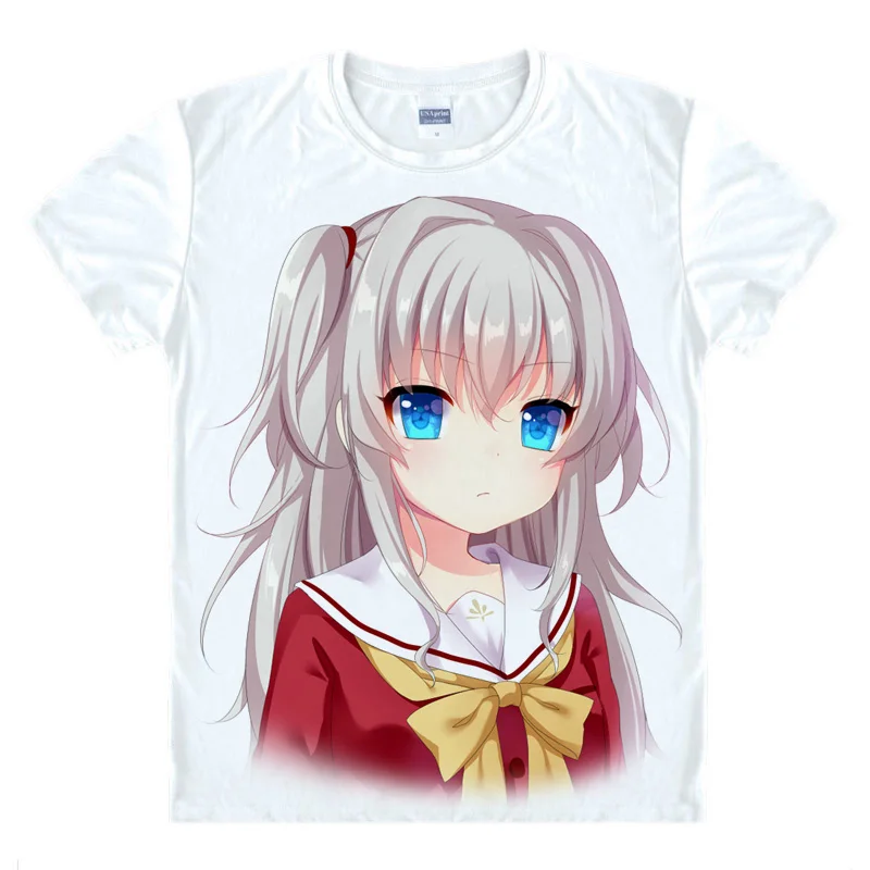 Ключ футболка Шарлотта kawaii для костюмированной вечеринки по японскому Аниме