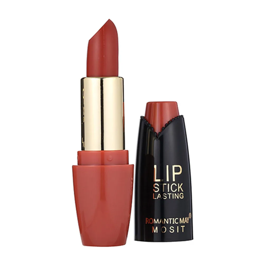 Matte Lipstick Wateproof Romantic May Lipstick Waterproof Long Lasting Matte Lip Cosmetic Beauty Make Lipstick Luxury Makeup