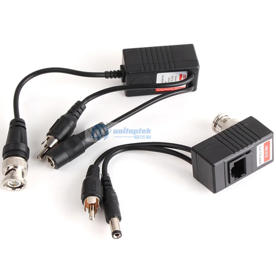 5 пара/лот CCTV CAT5/5E/6 кабель балун RJ45 Видео Мощность Балун Аудио для HD AHD HDCVI HDTVI 720P камера|balun rj45|power balunbalun video |