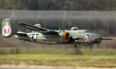 Scale skyflight B25 Apache принцесса пропеллер RC ARF самолет модель Металл втягивает RC самолет TH03131