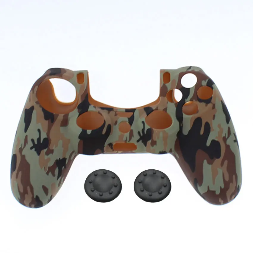 YuXi мягкий силиконовый резиновый чехол для Play Station Dualshock 4 PS4 DS4 Pro тонкий контроллер кожи+ ДЖОЙСТИК ручки крышки - Цвет: L