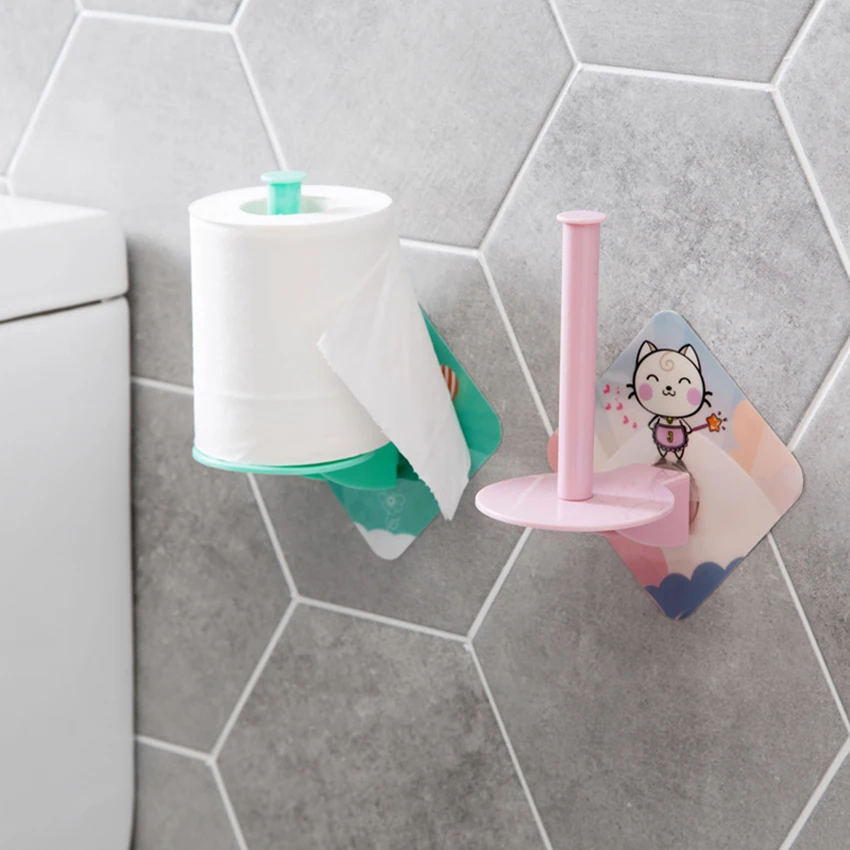 1 шт. Туалет Бумага держатель Ванная комната самоклеющийся для бумажных