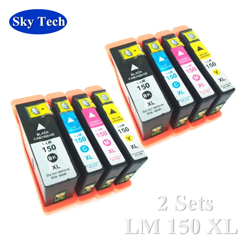 8X Совместимый картридж для Lexmark LM150XL LM 150 XL Pro S315 / S415 S515 Pro715 Pro915|Чернильные