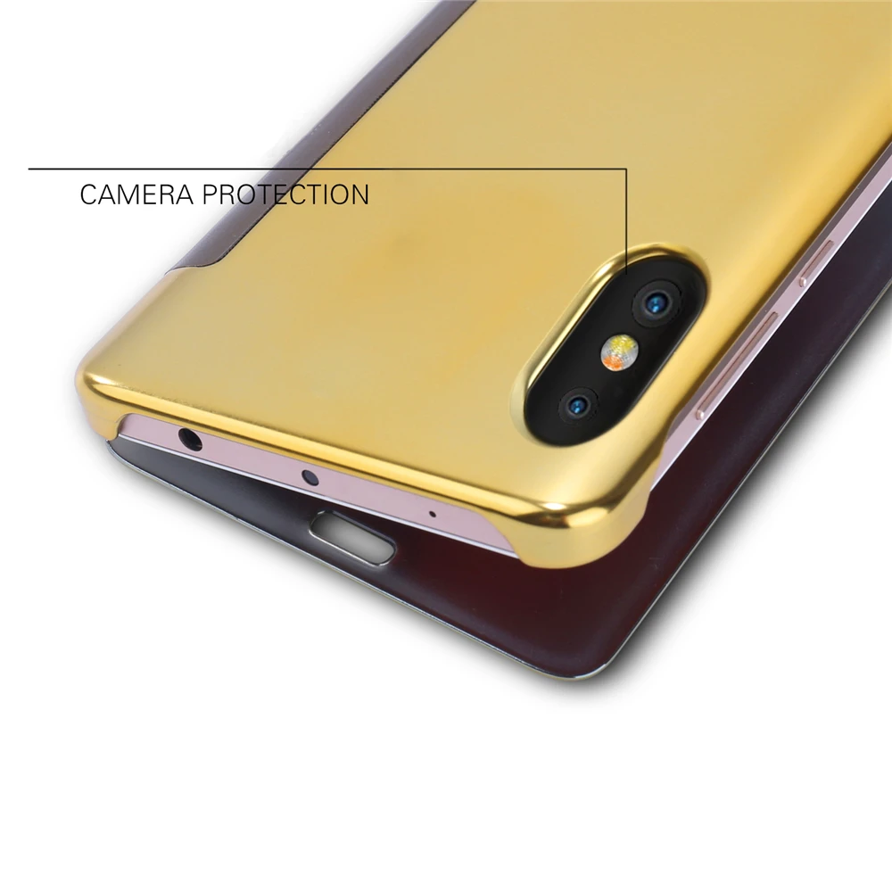 Роскошные Покрытие Clear View Зеркало Жесткий ПК для iphone 8 X случае 5S 5SE 6 6S плюс 7 Plus