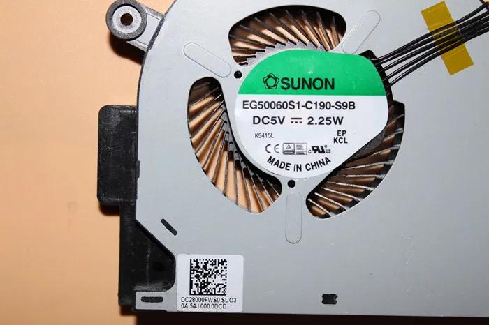 Процессор охлаждающий вентилятор для lenovo 4000 Z51-70 Z41-70 Y50C Xiaoxin V4000 DFS561405PL0T FGJA EG50060S1-C190-S9B 5 Pin радиатора охлаждения