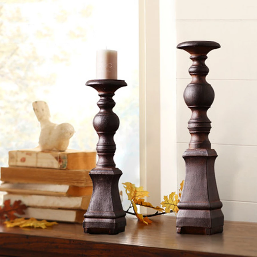 Деревянный подсвечник свадебные украшения скандинавские товары для дома Mumluk