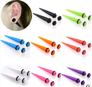 1 пара мужские Акриловые вставки для пирсинга 6 мм | Украшения и аксессуары