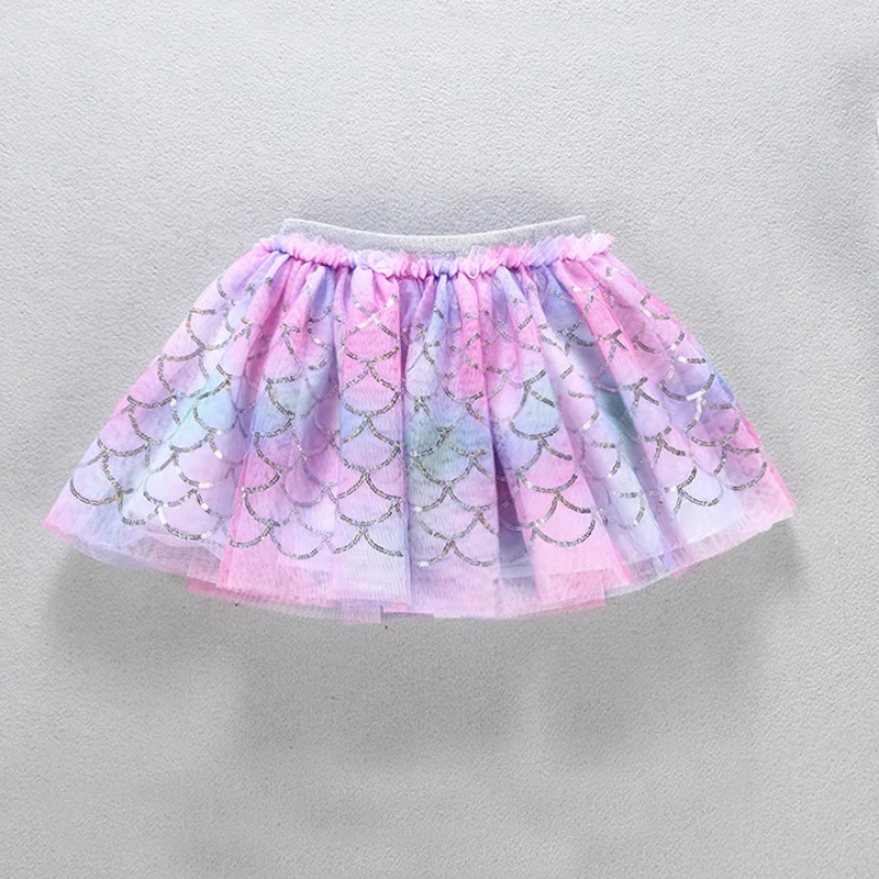 Юбка пачка для маленьких девочек с эластичным поясом и блестками модель LZ165 на