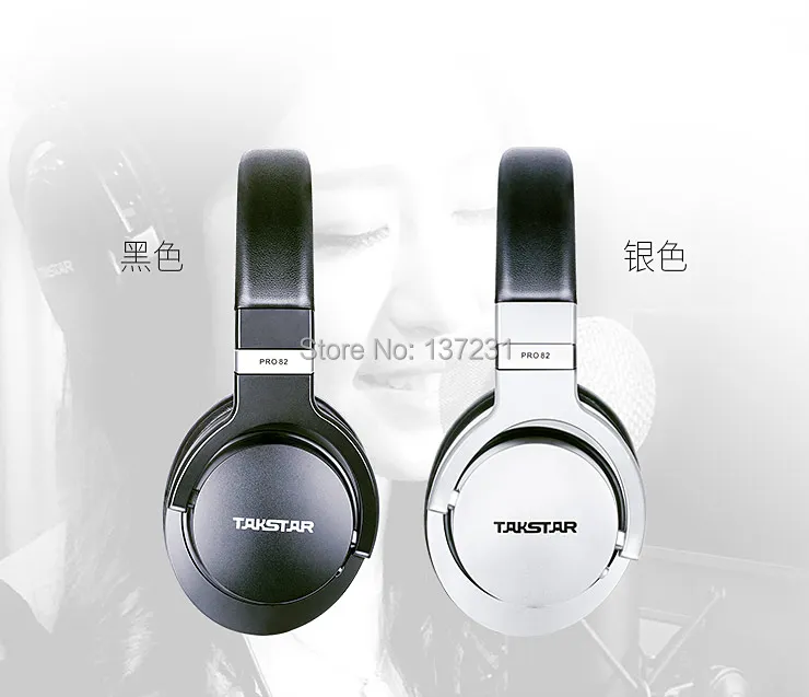 Оригинальные Takstar PRO82/pro 82 профессиональные мониторные наушники, Hi-Fi гарнитура для стерео, ПК запись к песне игры, бас регулируемый
