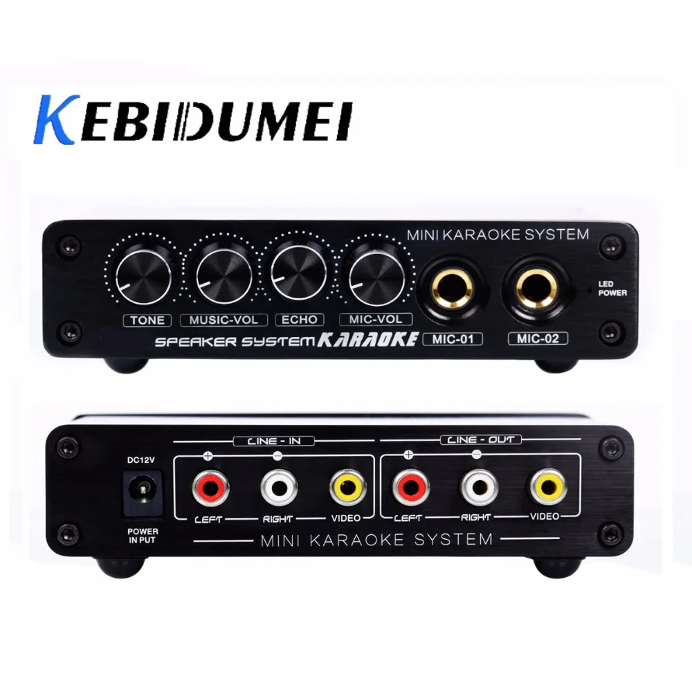Караоке усилитель kebidumei A933 12 В RCA вход и выход кабель + с