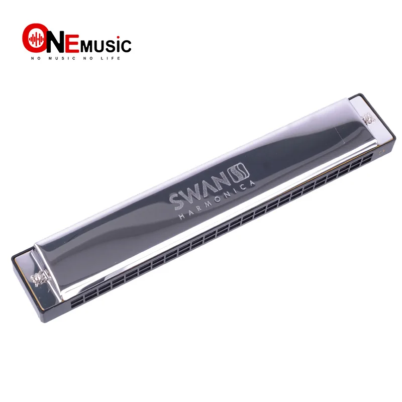 

Swan SW24-4 Tremolo Harmonica 24 Holes 48 Tones C Key with Black Box