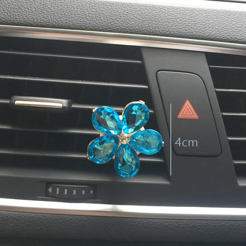 Автомобильный ароматизатор с хрустальными цветами аксессуары для девочек