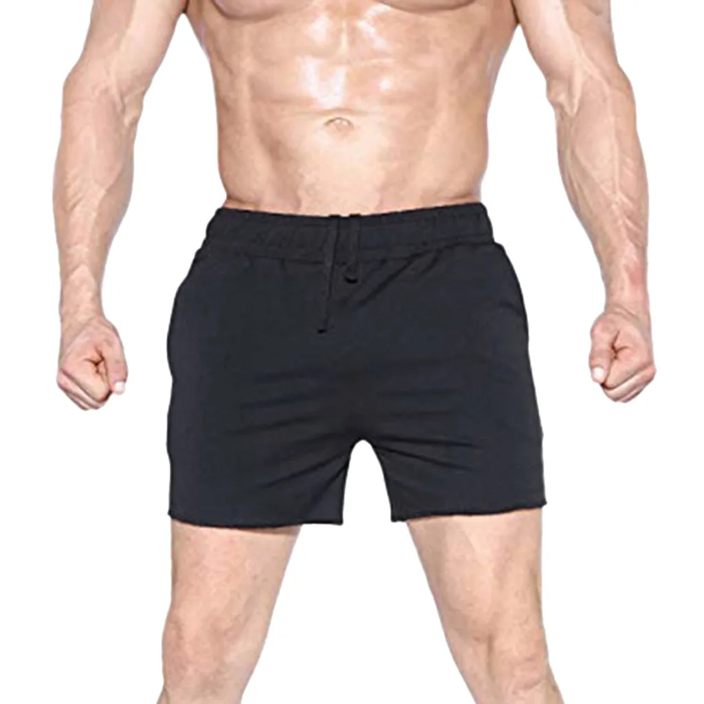 Мужские шорты для бега черные бодибилдинга спортивные фитнеса можно одеть в
