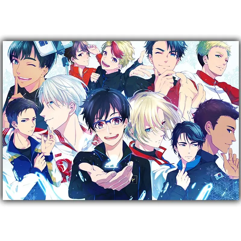 Шелковый постер Yuri on Ice для художественного кино из аниме 30x45 см 50x75 60x90 фотографии