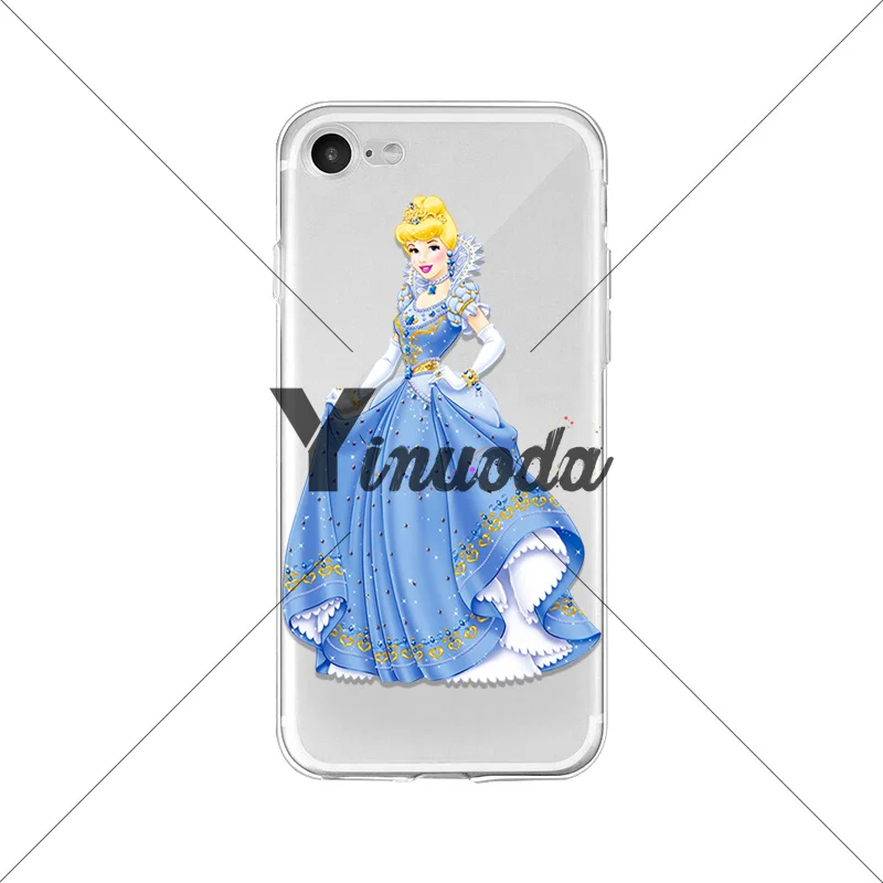 Роскошный Гибридный чехол для телефона Yinuoda Sleeping beauty Aurora Princess iPhone 8 7 6 6S Plus X XS max 10 5