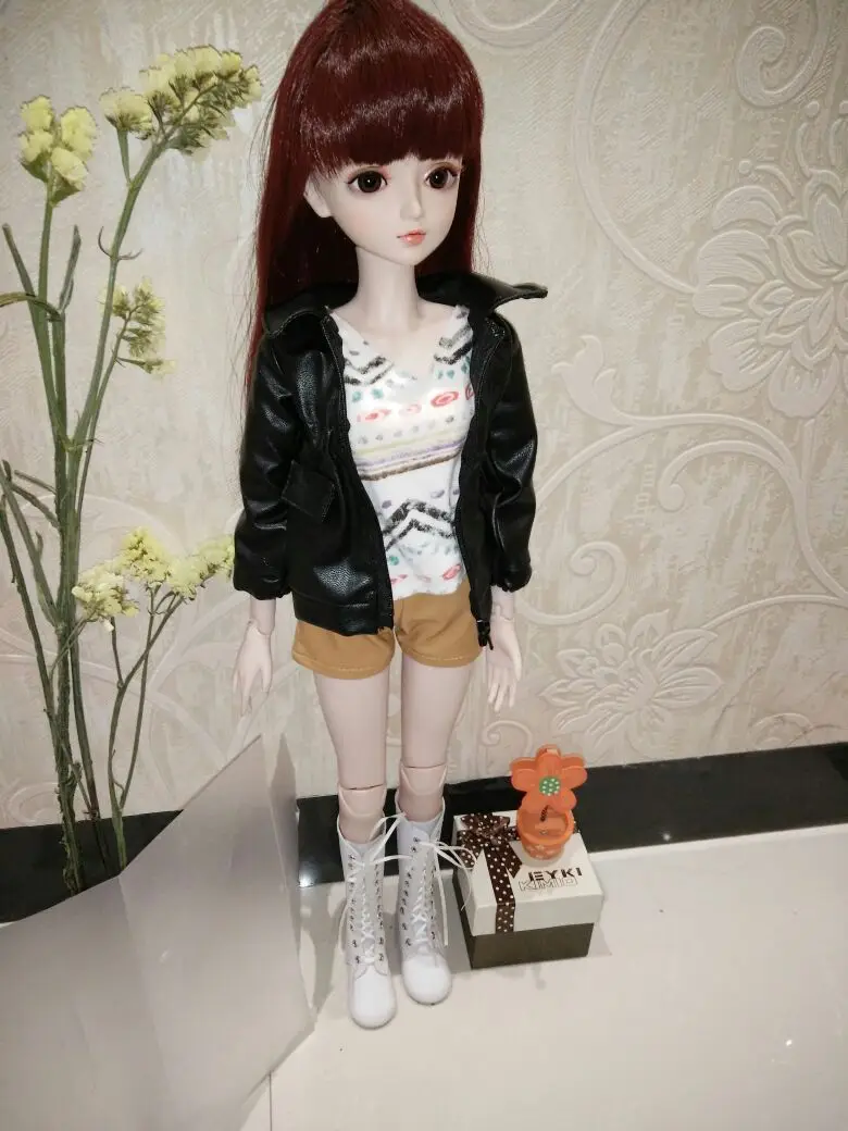 Кукольное Пальто кожаное пальто BJD кукольная одежда для 1/4 SD DD кукольные