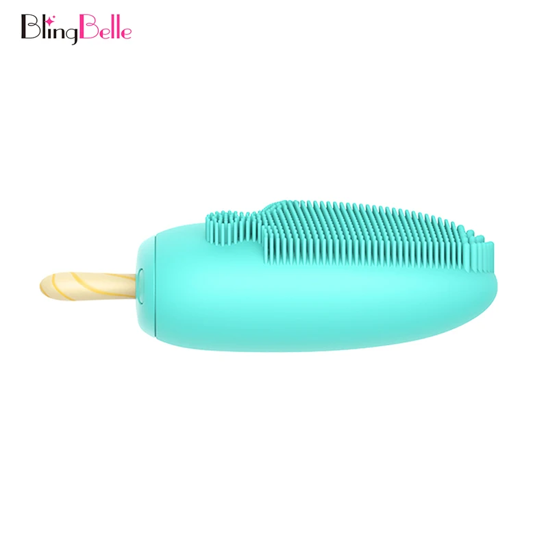 BlingBelle Мини электрическая Очищающая щетка для лица мытья 90 дней с использованием