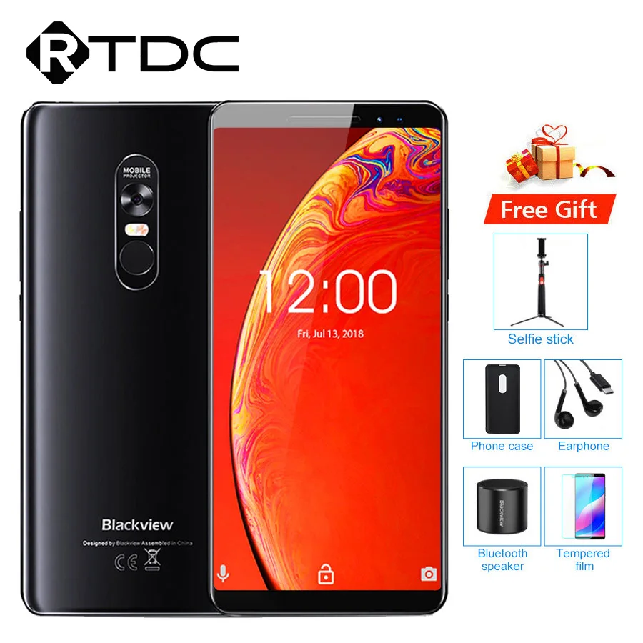 Blackview MAX 1 projector phone 6.01 inch 6GB 64GB 4680mAh Android 8.1 NFC Mini Projector Portable Home Theater 18:9 Smartphone | Мобильные