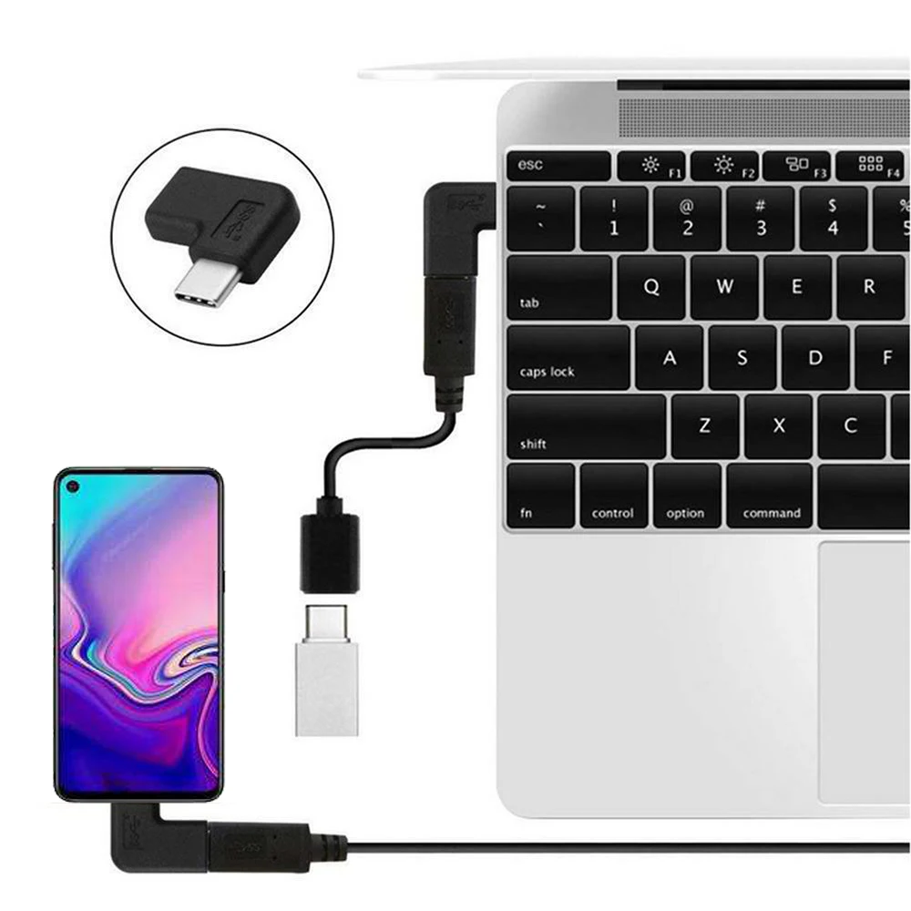 Качественный портативный мини конвертер под прямым углом 90 градусов USB 3 1 Type C