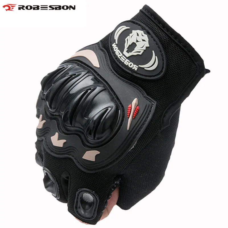ROBESBON Half Finger Knight Bicycle Gloves Gel Motocross Mittens Guantes Ciclismo Sport Training Luva Bike Cycling | Спорт и