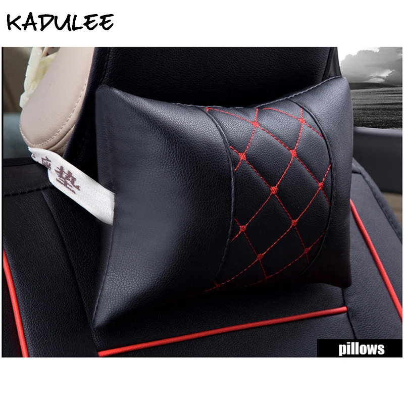 KADULEE pu Кожаные чехлы для сидений автомобиля для jac s3 toyota land cruiser nissan altima ford fiesta great wall hover защитное покрытие автомобильного сиденья
