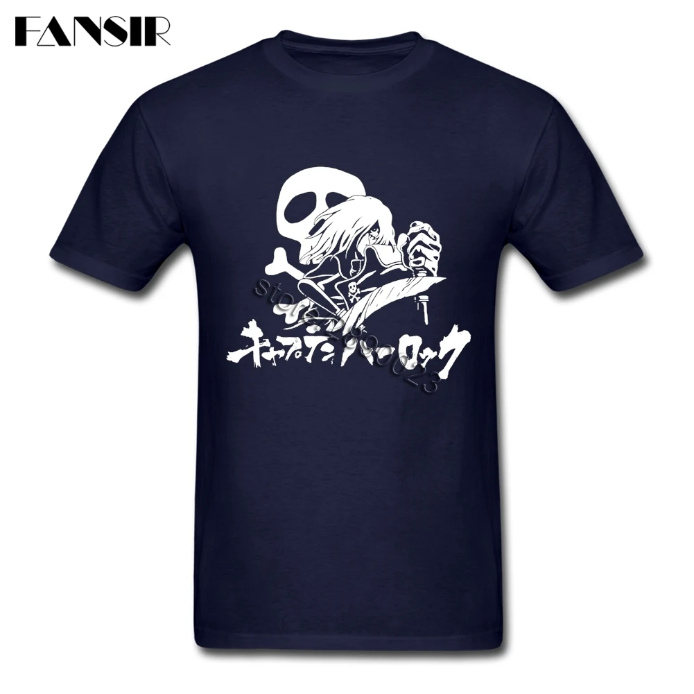 Captain Harlock футболка с короткими рукавами для мальчиков Простая Стиль Camisetas