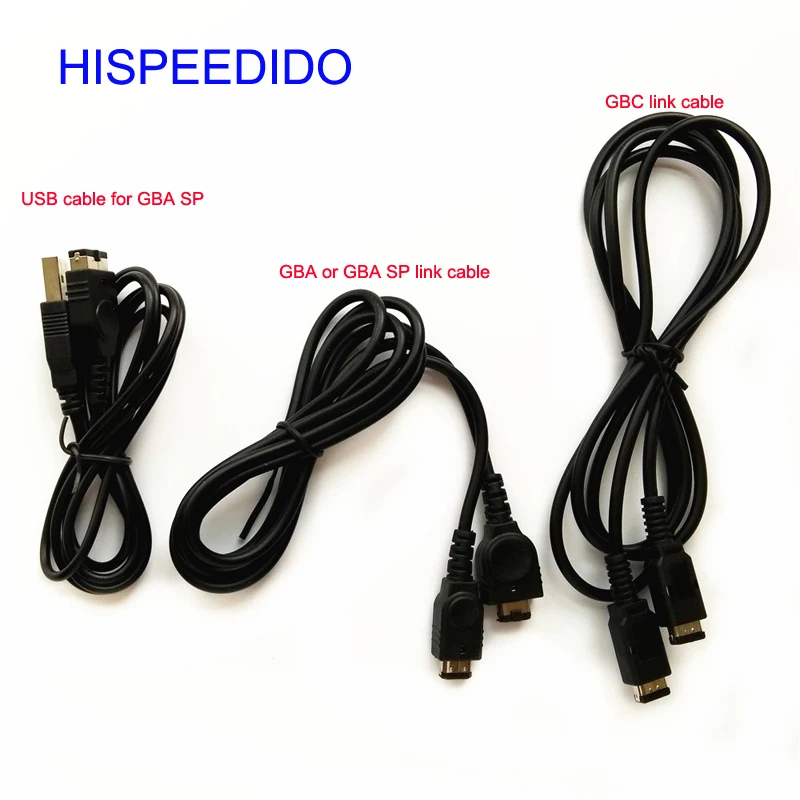 

HISPEEDIDO 10sets/lot new usb charger cable + player link cord lead For Nintendo Gameboy Advance GBA Color GBC GBA SP console