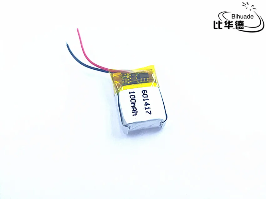 3 7 в 100 мАч 601417 литий полимерные ионные аккумуляторные батареи для Mp3 MP4 MP5 GPS PSP mobile
