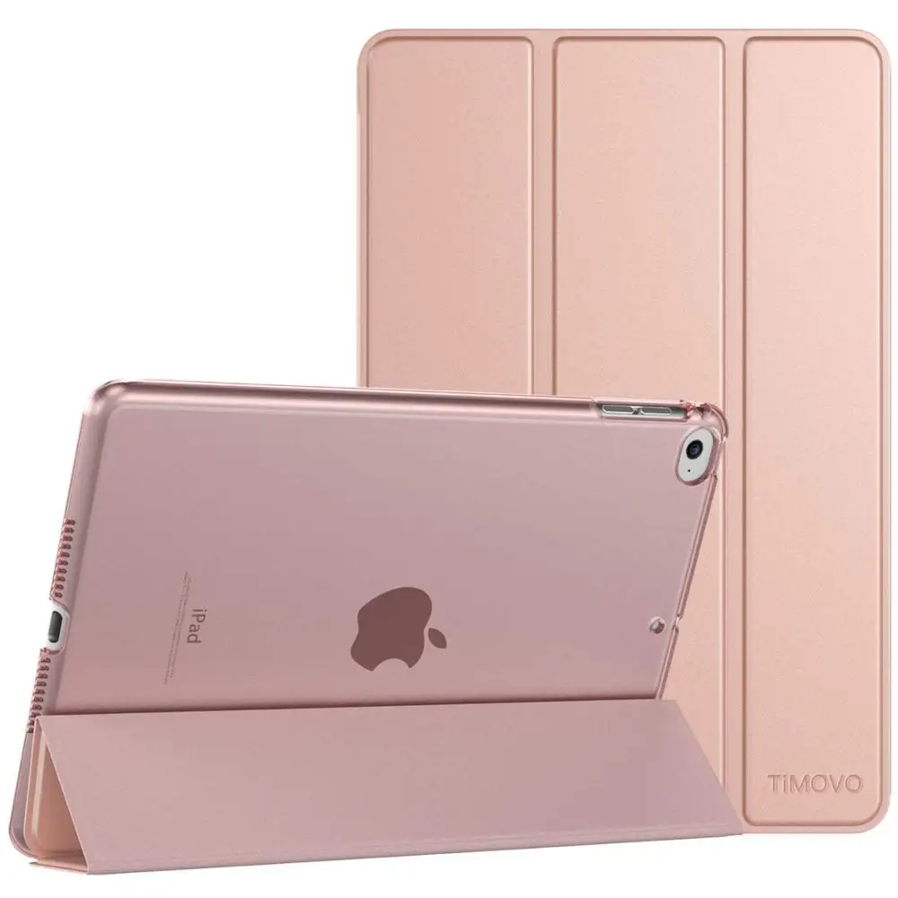 rosegold Для iPad Mini 5th поколения чехол тонкий полупрозрачный, с глазурью сзади защитник Smart Auto пробуждения/сна Обложка для iPad Mini 4 7,9 - Цвет: rosegold