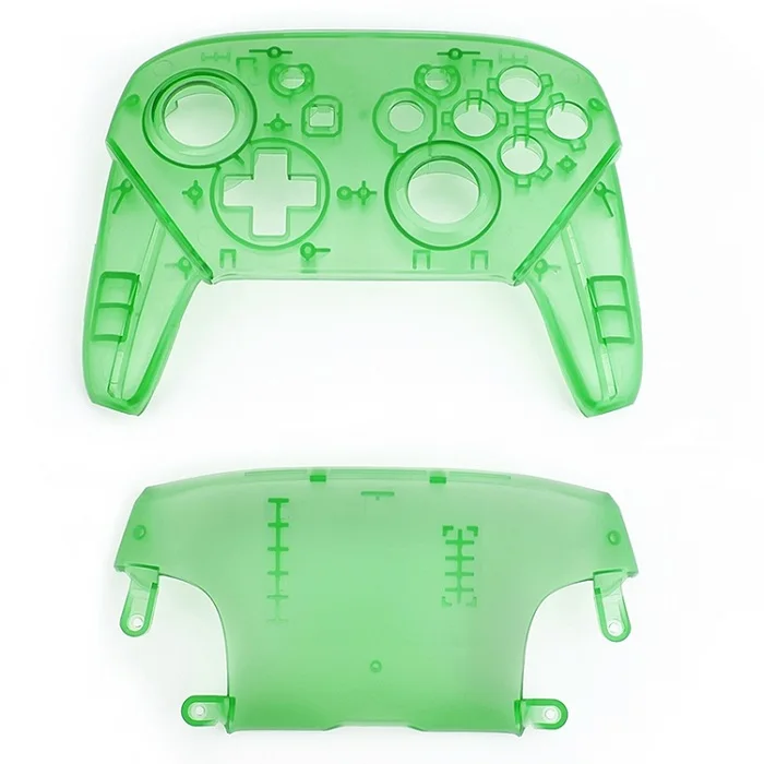 transparent green Сменный корпус защитный чехол для nintendo Switch NS Pro контроллер Joy-Con игровая консоль с кнопками ручки крышка - Цвет: transparent green