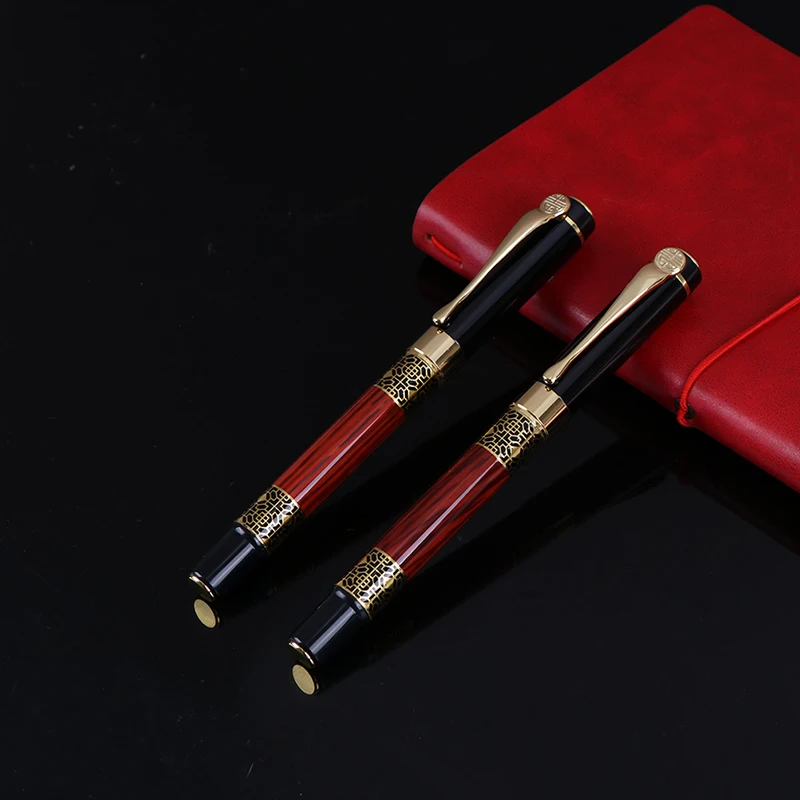 

Luxury Brand Metal Redwood Fountain Pen For Writing Stationery Vintage High Quality Calligraphy Pen Ink School Supplies Gifts