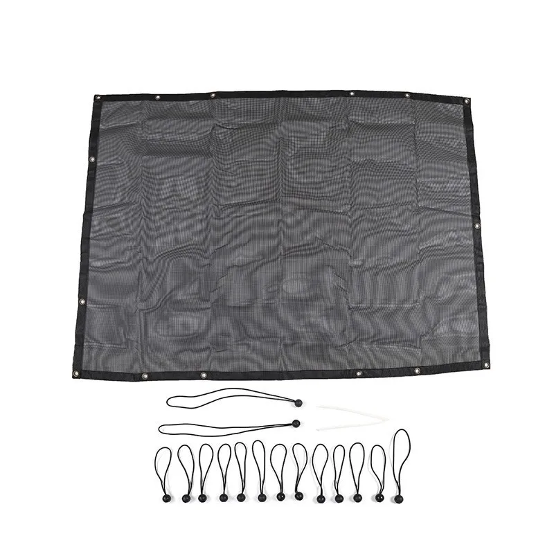 Black Car Roof MOPAI автомобильный верхний солнцезащитный козырек для Jeep Wrangler JL Автомобильный багажник на крышу анти УФ Защита от солнца сетка для теплоизоляции для Jeep JL аксессуары - Название цвета: Black Car Roof