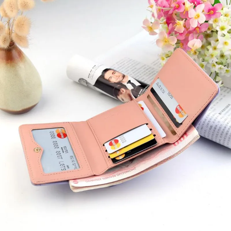 Кошелек с бантом женский кошелек Женский известного бренда держатель для карт