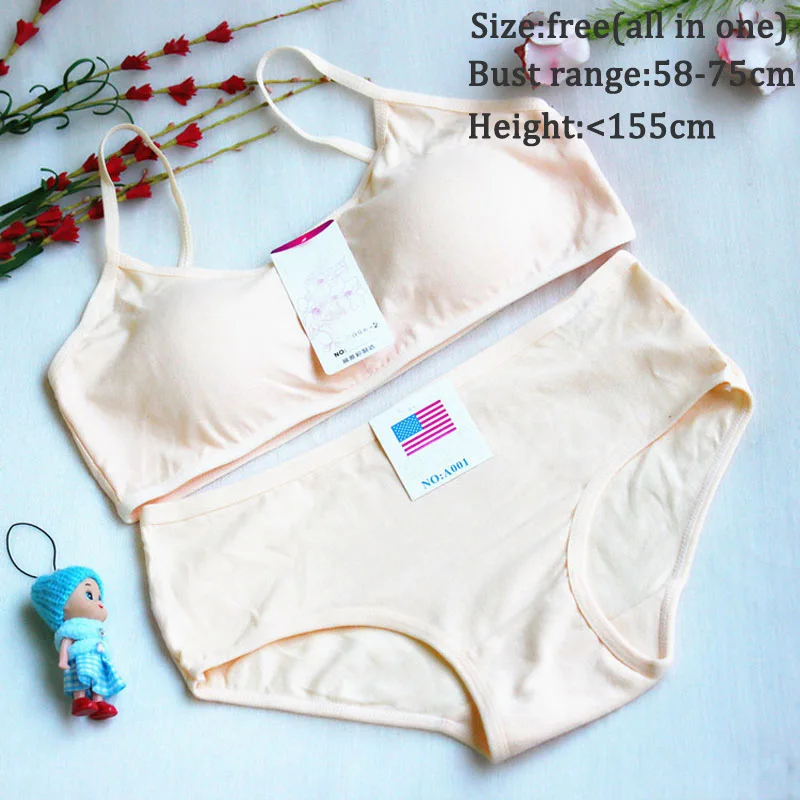 Слинг девочки подростки комплект нижнего белья Бельё для подростка бюстгальтер