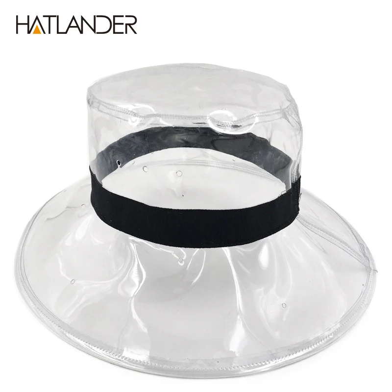 [HATLANDER] Модные прозрачные шляпы с солнцезащитным козырьком для женщин стильная