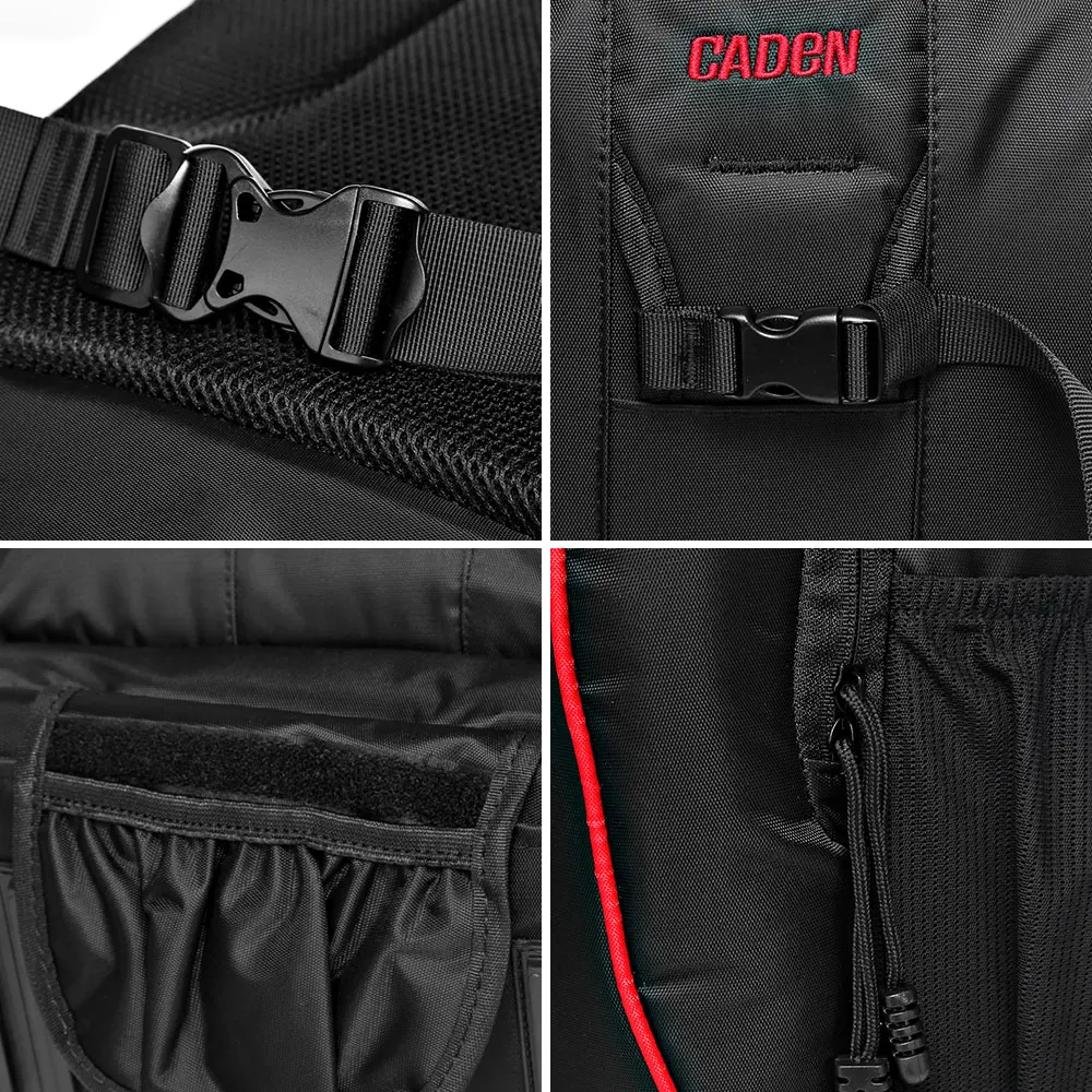 Caden DSLR сумка для камеры Сумка фото рюкзак Универсальный Большой вместительный